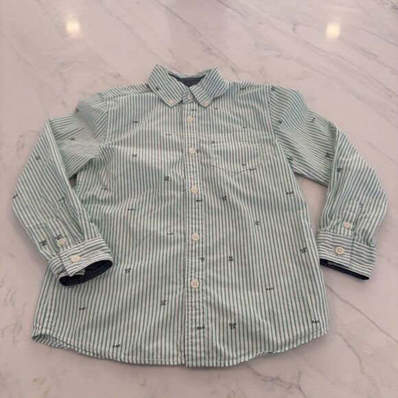 Gymboree Other - Gymboree Boys Button-Down Dress Shirt Cool Super Yeah Sz 5